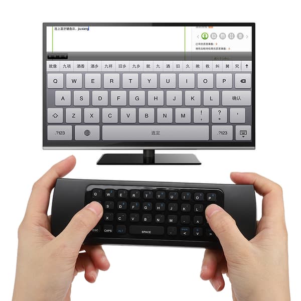 Trådlös flygande mus med justerbar infraröd och multifunktionsminitangentbord för Windows, macOS, Android och Linux