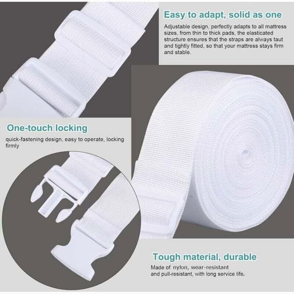 Madrasforbindelse Stærk og slidstærk nylon - Skridsikker - Justerbar længde 10 m × 5 cm