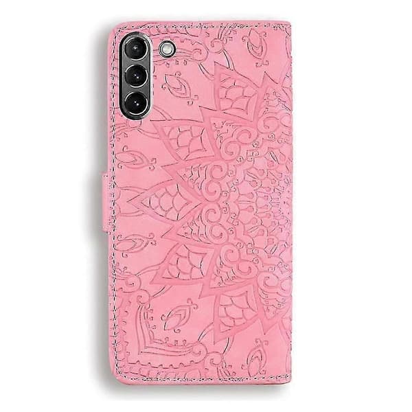 Plånboksfodral för S21 Fe 5g PU-flipfodral Mandala Light pink