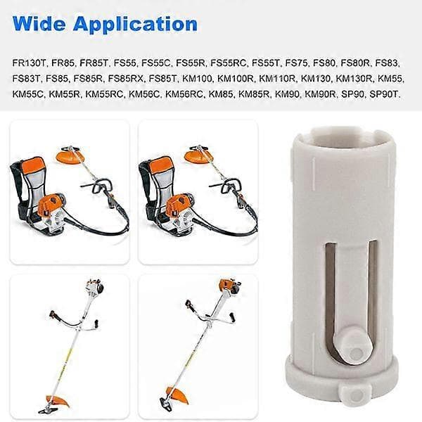 3-pak trimmertilbehørshylster til Stihl Kombi-system 4140-791-7207, passer til flere modeller Beige