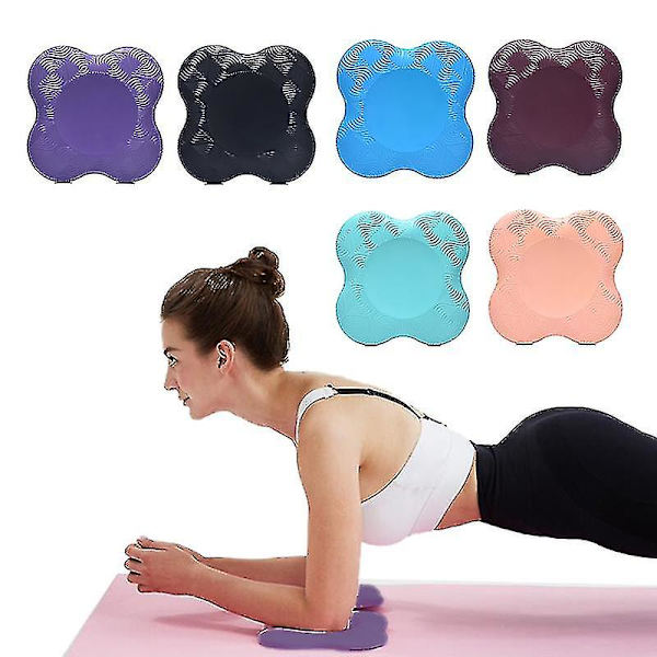 Yoga Knæpude Trykbestandig Tykke albuer Hænder Håndledspude Balancestøtte Light Blue