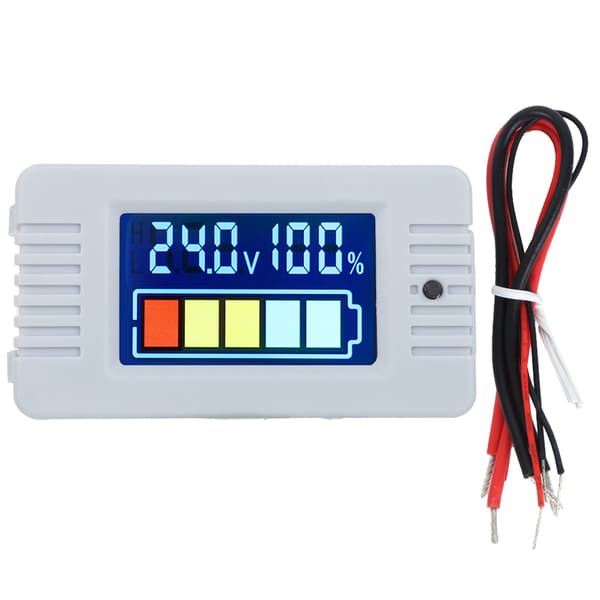 LCD Digital Voltmeter Strømtester 0 100V Batterikapacitetsindikator Måler