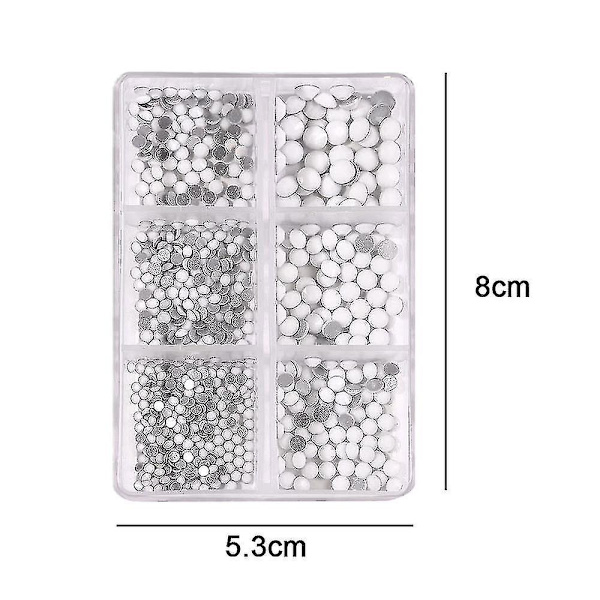 Flatback Nail Art Crystal Stonescrystal Flatback stenar för prydnad