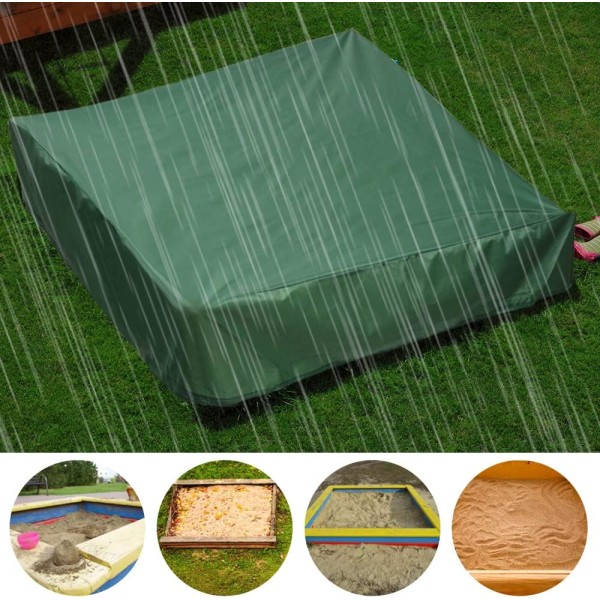 Cover 120x120 cm Vattentätt cover UV-skydd 70 % skydd för,grön
