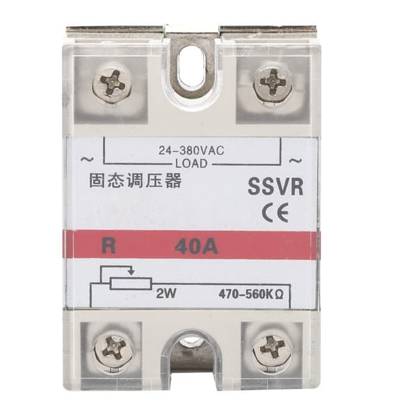 Solid-State Spændingsregulator Enkeltfaset Relæmodul Lav Frekvens SSVR-40A 24-380VAC