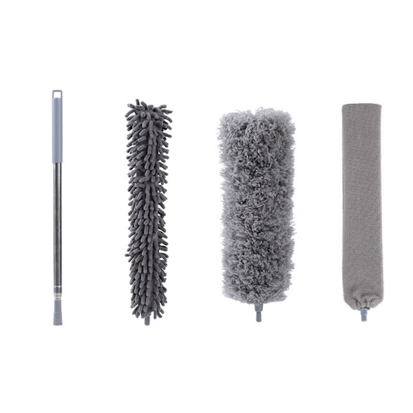 ny stil mikrofiber støvbørste uttrekkbar støvvipper Multifunksjonell støvoppsamler for rengjøring av høye tak, persienner, møbler, biler 4pcs