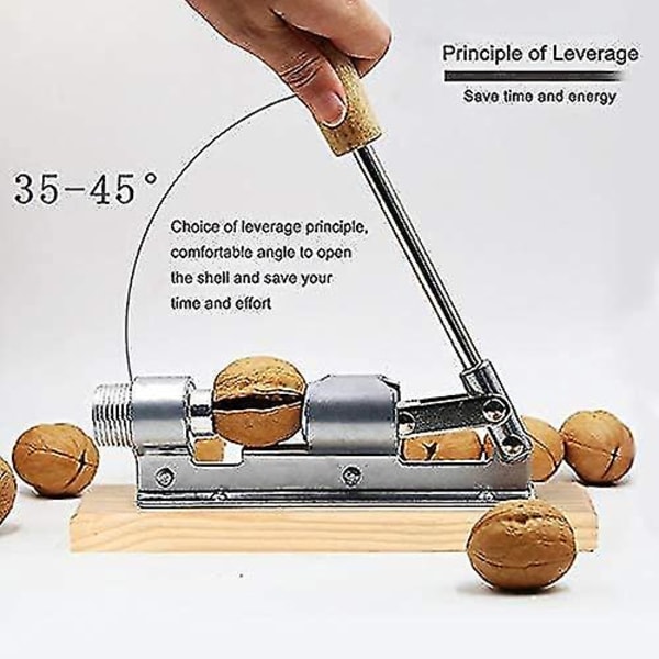 Manual Heavy Duty Nut Cracker Quick Pecan Nutcracker Walnut Plier Desktop Kitchen Tool