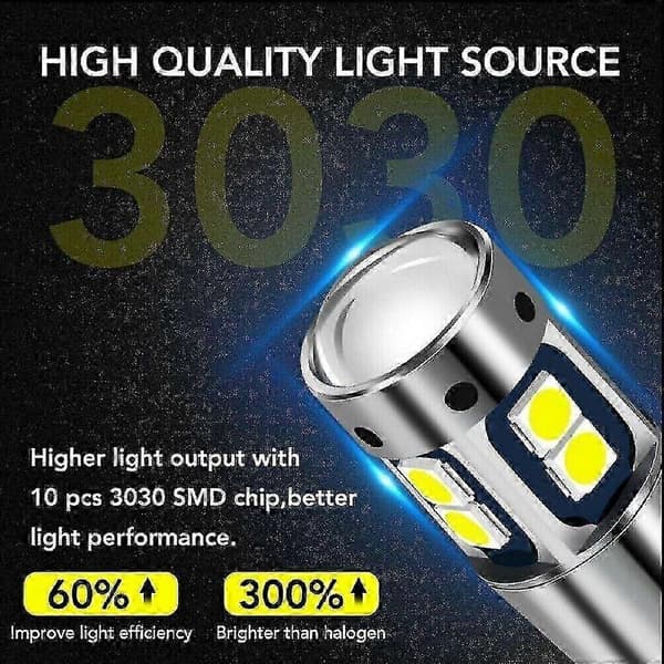2/4 kpl T10 LED 10-smd auton Canbus-parkkivalopolttimo 12v Ice Blue