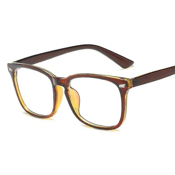 Anti Blue Light Computer Eye Glasses Frame Brown-350852