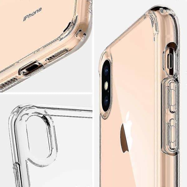 Genomskinligt silikonskal kompatibelt med iPhone 7, iPhone 7 Plus, iPhone X, iPhone Xr, iPhone 11/11 Pro, iPhone 11 Pro Max-skal for iPhone X