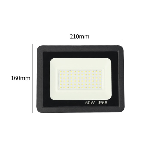 MLed strålkastare, 50w 5000lm utomhus LED strålkastare, 6000k led strålkastare