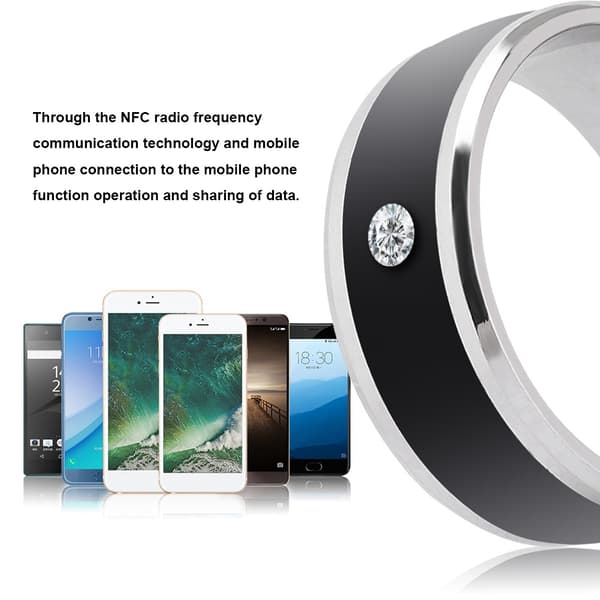 Universal NFC Smart Ring för mobiltelefoner (storlek 7)