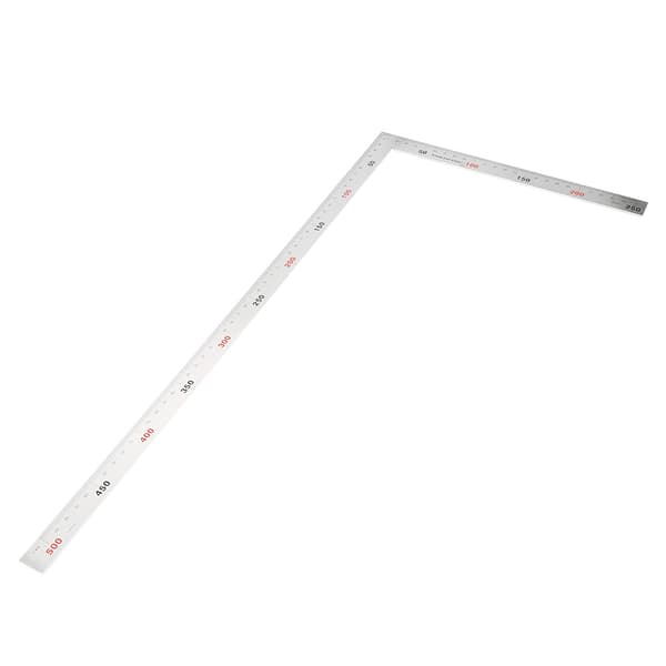 Vinkelmåler i rustfrit stål 500x250mm 90 grader (#02)