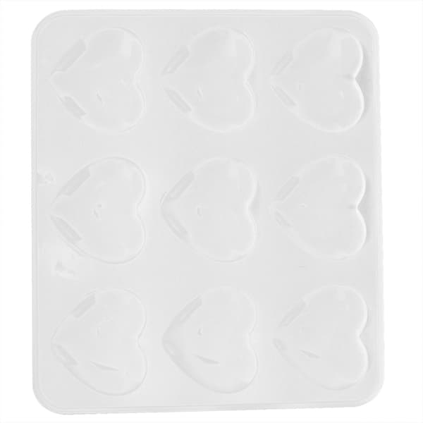 3 stk. hjerteformet bakeform 9 hull kake maker DIY verktøy for hjemmebruk