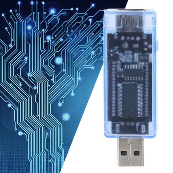LCD USB Detektor Voltmeter Amperemeter Effektkapasitetstester Spenning Strømmåler