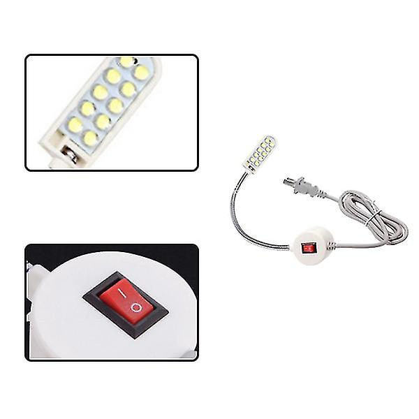 Ompelukone Light Led Magneettinen asennusalusta Gooseneck Varsi 10/20 valot 10 lights EU plug