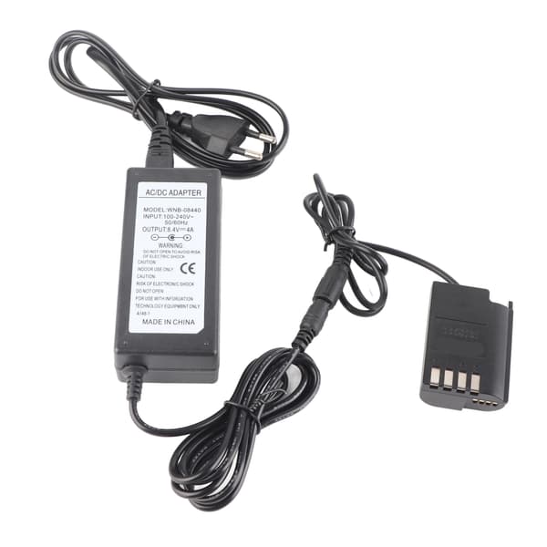 BLK22 DC-koppling Dummy Batteri Strömförsörjningskit för DCS5 S5K Fullformat DSLR 100240V (EU-kontakt)