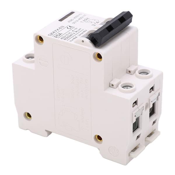 DZ47X 63 2P 25A 400V AC DC dvärgbrytare DIN-skenmontering solcellssystem