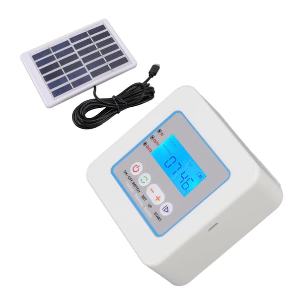 Mikro Automatisk Drypvandingssæt Programmerbar Timer Solar Multifunktion Vandingssprøjte LED-display
