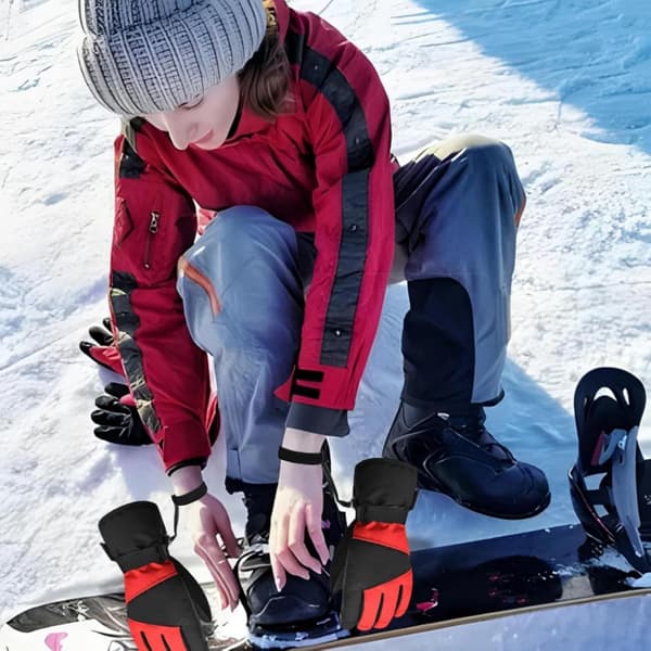 [BQ]Handsker håndledsrem - Fire-delt elastisk skiremssæt, unisex snowboardmanchetter, lette handsker | Langrendsstavløkker