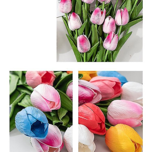 Pu Tulip Simulation Flower Home Decoration A-20pcs