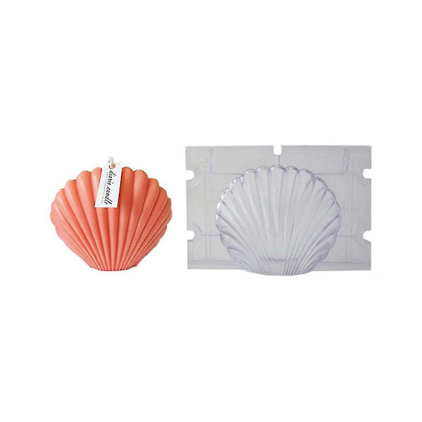 Silikoneform Shell Konkylie vedhæng Epoxyharpiks Krystalharpiks Gør-det-selv håndværksform 9.5 cm x 5.5 cm