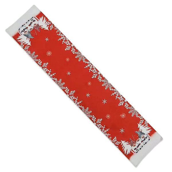 Julenisse Dværg Dug Linneddug Borddæksel Xmas Decor Red