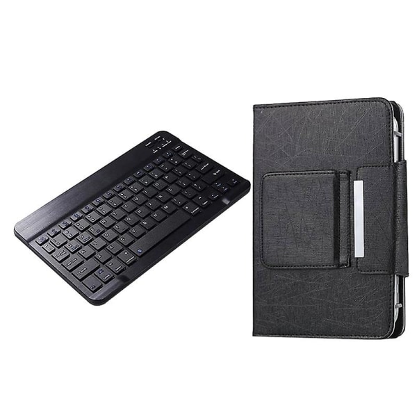 Nettbrettetui+tastatur for M40 P20hd Iplay20 /pro trådløst tastatur+nettbrettetui for alle 10,1 tommers bord Black