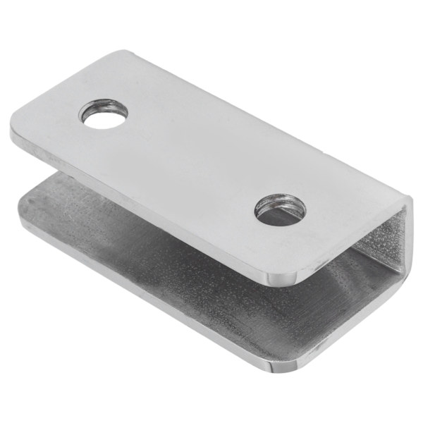 Rektangulær Glasfiksérclips 304 Rustfrit Stål Glasklemmeholder til 8‑12 mm Glas
