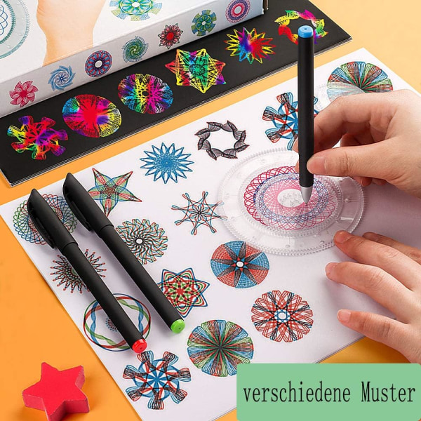 Spirograph Original, Spirograph Deluxe Set, vuxna och barn, 28 stycken