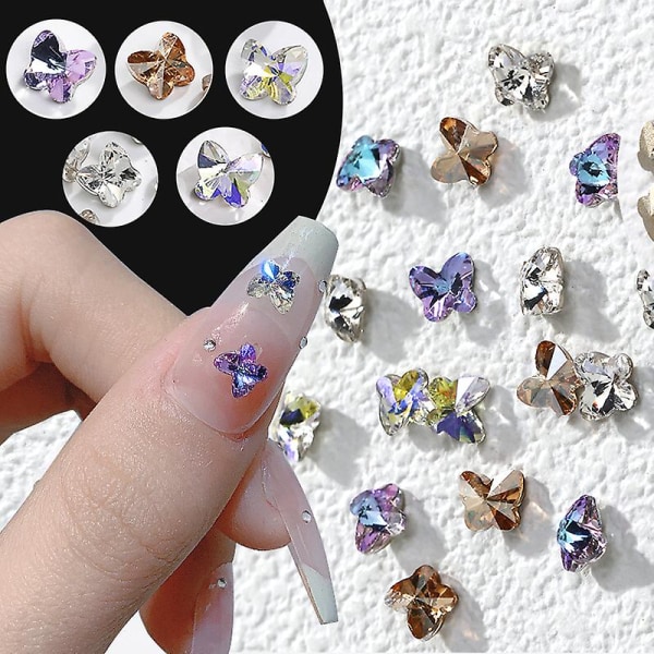 Nail Art Charm dekoration Tillbehör används för att dekorera den rosa björnen Tatue Kawaii Tillbehör Professionellt set SET10