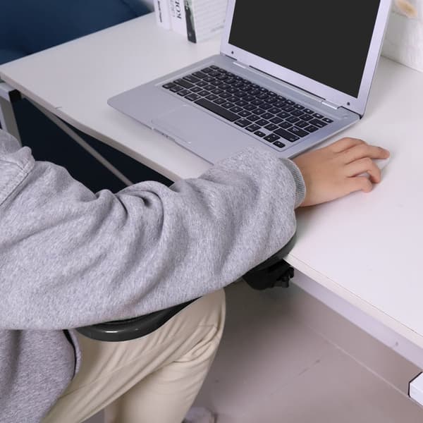 Bord Computer Håndbeslag Håndledsbeskytter Musemåtte Armlæns Holder Sort