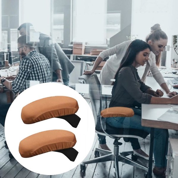 Kontorstol Armlænspude Ergonomisk Memory Foam Game Armlænsdæksel black