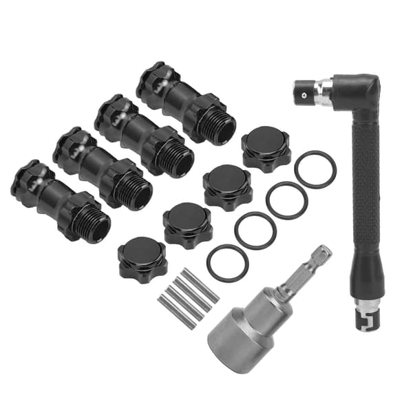 17mm Hex Adapter for 1/8 RC Controller Car Extension til 29mm 17mm Socket Spanner Set Svart
