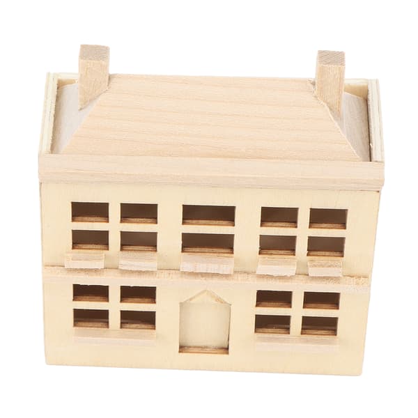 1 12 Miniature Dukkehus Villa DIY Træhus Model Børne Dukke Møbel Legetøj