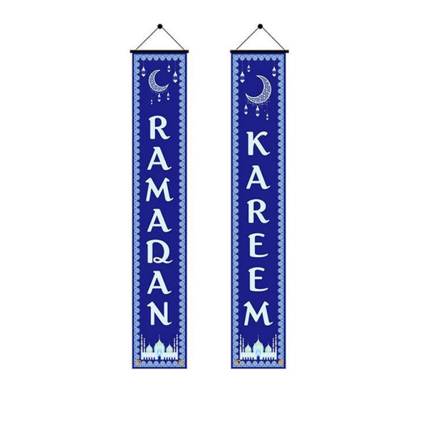 Eid Mubarak Couplets Ramadan Banner Holiday Banner Dörr Gardin dekoration Multicolor