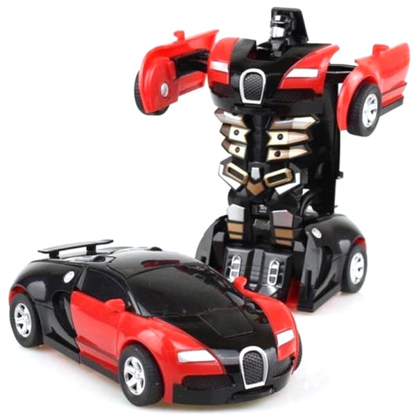 Transformerende Robotbil Leke Kul Automatisk Robot for Gutter Bursdagsgave