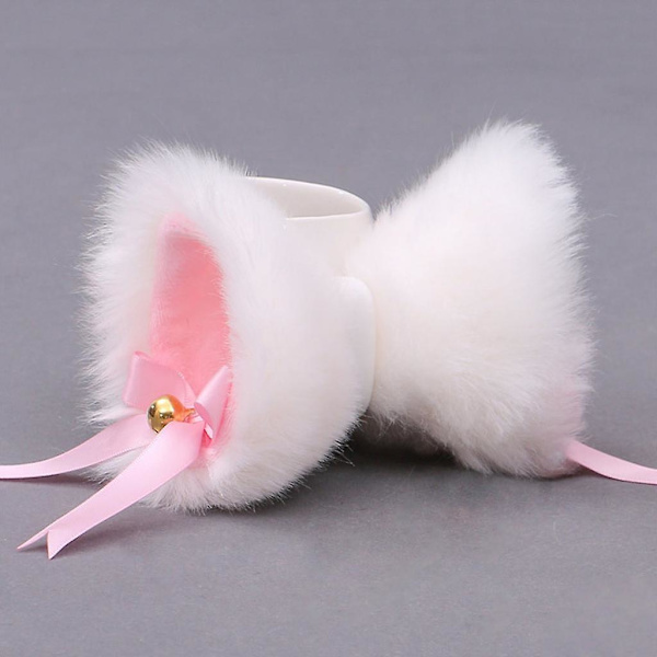 1 Pari Japanilaiset Naiset Tytöt Lolita Anime Hiusklipsit Söpöt Karvaiset Kissan Korville Hiusneula ja Bowknot Bell Cosplay-asu Snap Barrette Juhlamekko A