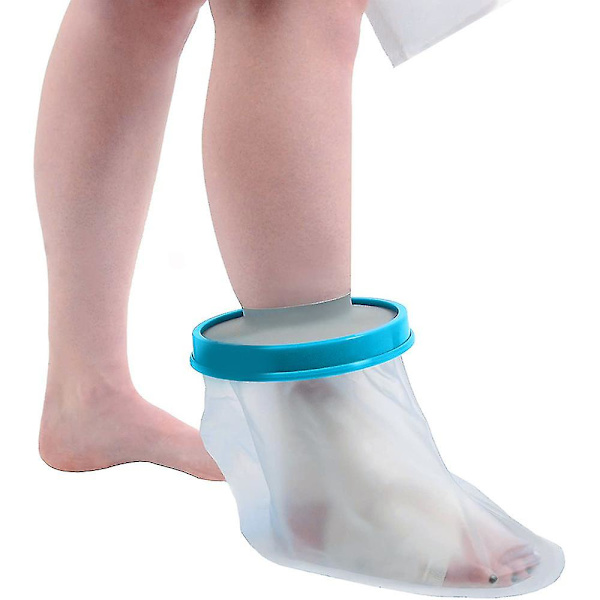 1 kpl valusuojat aikuisten lasten jalkaan suihkuun, vedenpitävä jalka cover suihkukylpyyn, pehmeä ja mukava vesitiivis tiiviste säilytettäväksi children feet