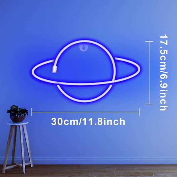 Planet Neonskyltar Led Nattljus Neonljus USB