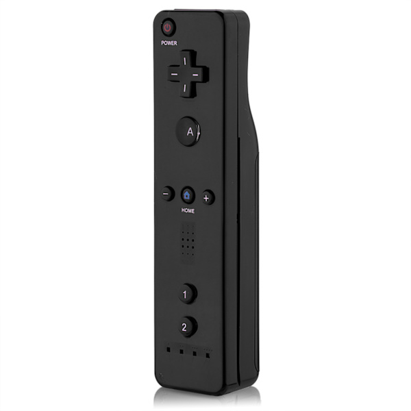 Spilkontroller med analog joystick til WiiU/Wii-konsol (sort)
