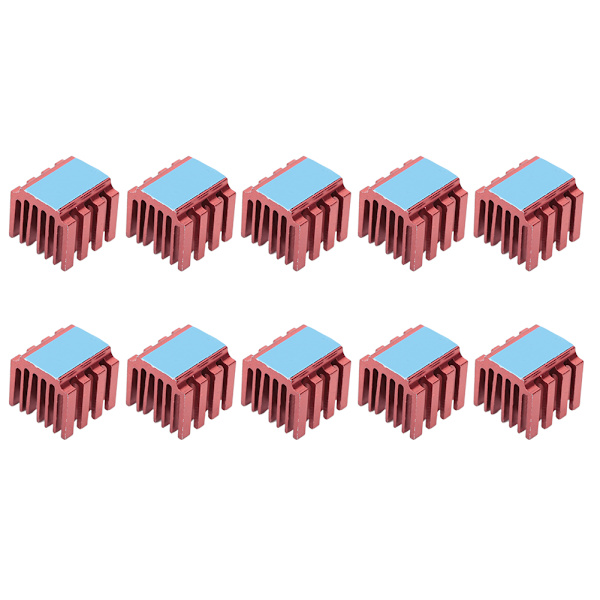 10 stk./sæt Køleplade til Steppermotordriver til 3D-printer TMC2100/TMC2208 Stepper Drive