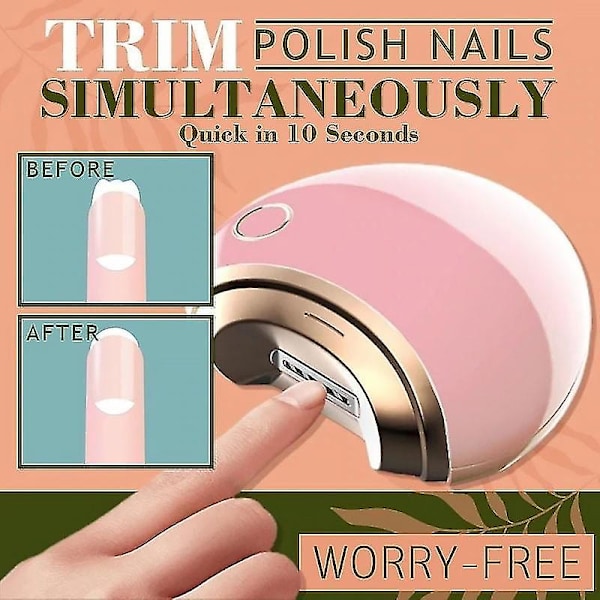 Elektrisk nagelklippare Säker automatisk nagelklippare Trimmer Cutter Manikyrverktyg Nagel