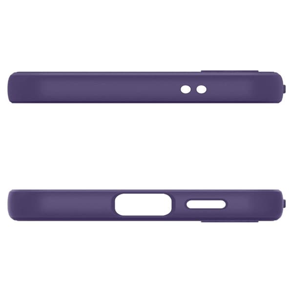 【BQ】Spigen Galaxy S24 kompatibelt mobildeksel Liquid Air mørk lilla - Perfekt 60