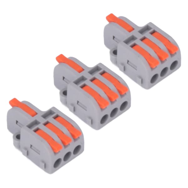 15 st Trådledarkontakt Nylon Koppar Snabb Skarvning Terminal Splitter Block DF‑13