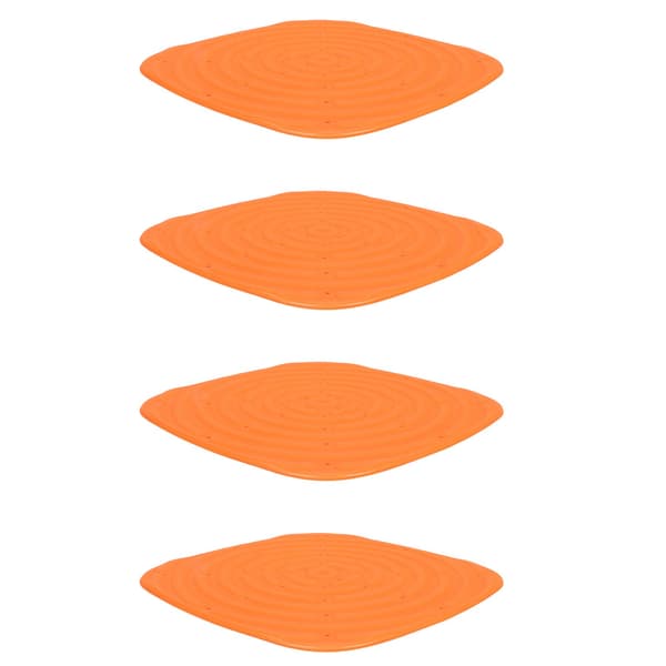 4 st. Kycklingbo-dynor Tvättade Nesting Box Pad Återanvändbara Sängkläder Matta Hönsbädd Box Foder Pad Orange