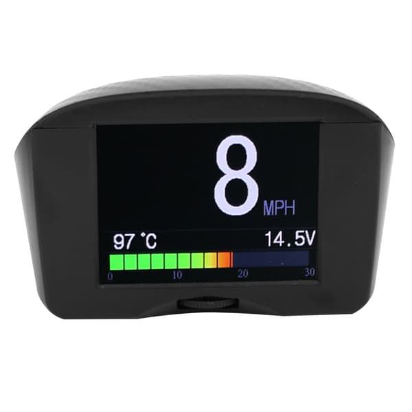 X50 Plus Multifunktionell Bil HUD Head Up Display OBD Smart Digital Mätare Spänning Temperaturmätare Display