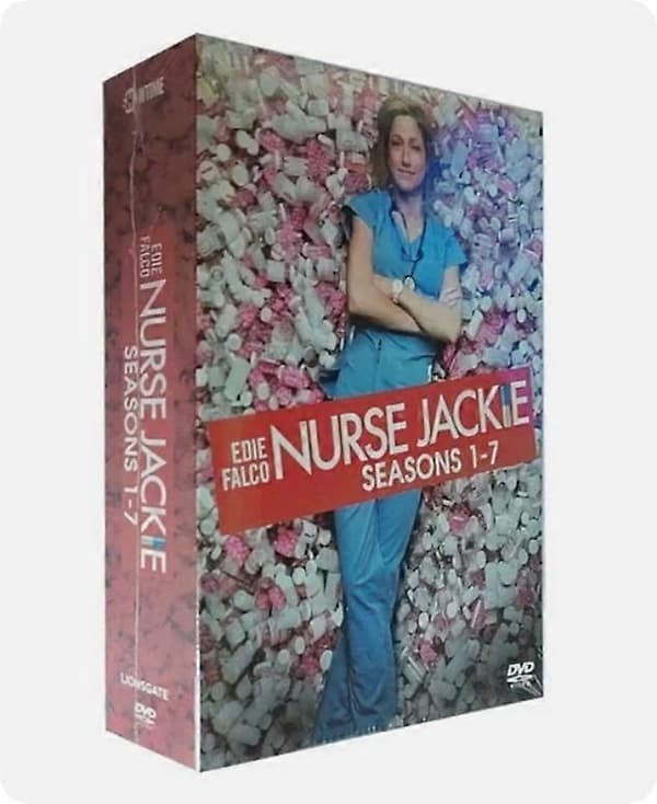 【BQ】Nurse Jackie: Den komplette serie (Sæson 1 - 7_DVD, 2022, 21-disk boksæt) engelsk version