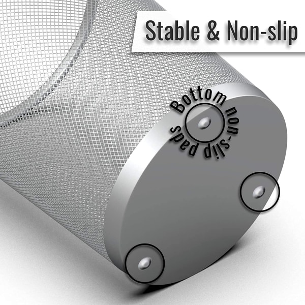 Set med 3 papperskorg, 12L mesh för skrivbordssopor - 26,5 x 23,5 x 18,8 CM