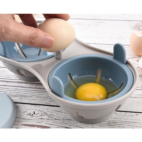 Hhcx-microwave Friendly Double Poached Egg Maker Tool(orange)